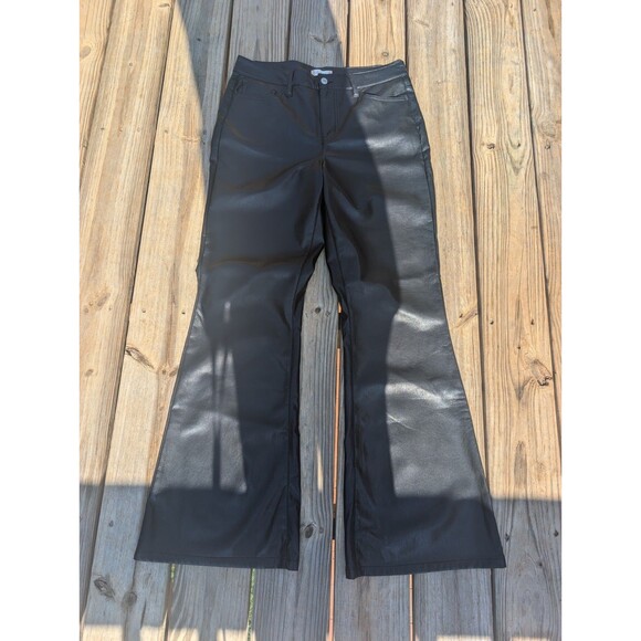 Altar'd State Black Faux Leather Bootcut Pants 29 Medium - Picture 1 of 6